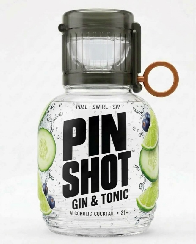 Pin Shot Gin & Tonic bottle