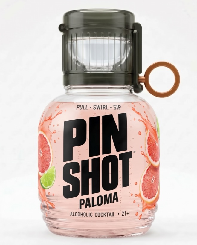 Pin Shot Paloma bottle